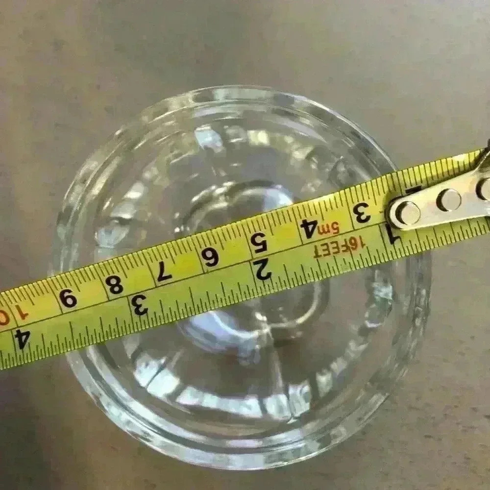 Vintage Clear Heavy Glass Dessert Cups set of 4 - Picture 6 of 6